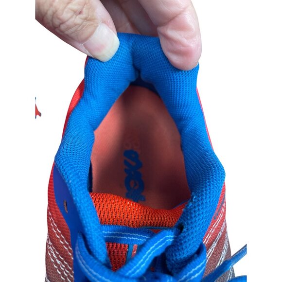 Hoka Clifton 6 Mens Blue Orange Mens Running Sneakers Size 9.5 SKU 9460 - Picture 10 of 16